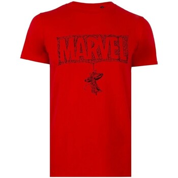 textil Hombre Camisetas manga larga Marvel  Rojo