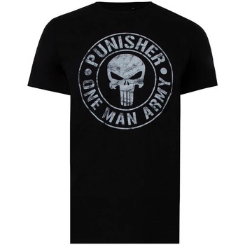 textil Hombre Camisetas manga larga The Punisher One Man Army Negro