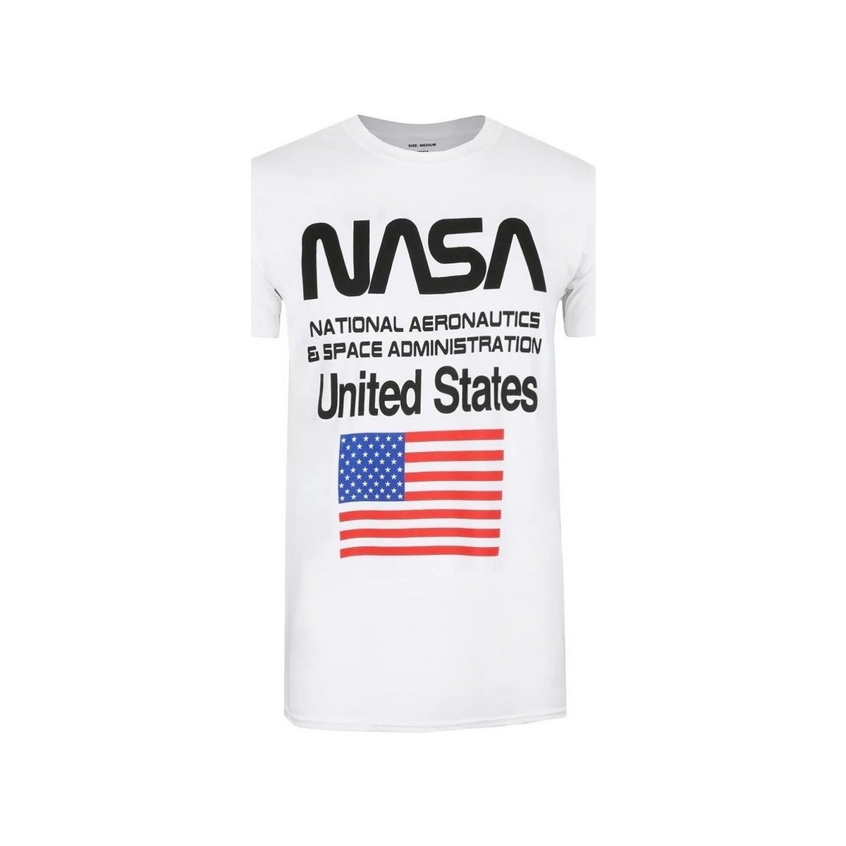 textil Hombre Camisetas manga larga Nasa Space Administration Blanco