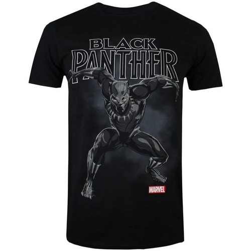 textil Hombre Camisetas manga larga Black Panther TV468 Negro