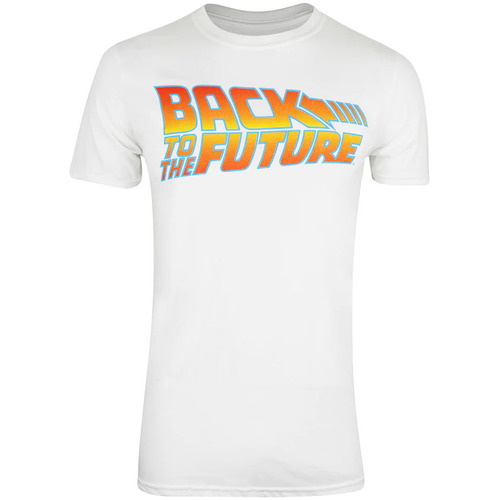 textil Hombre Camisetas manga larga Back To The Future TV494 Blanco