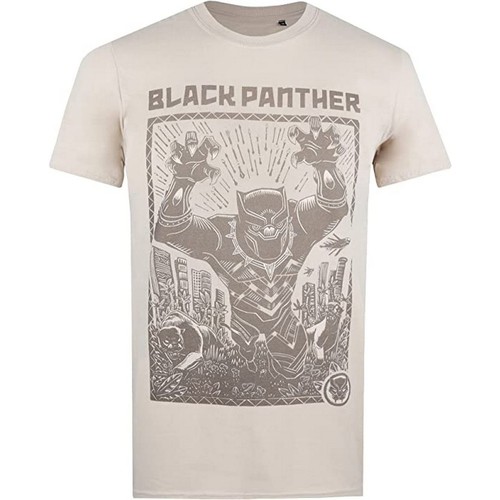 textil Hombre Camisetas manga larga Black Panther TV530 Beige