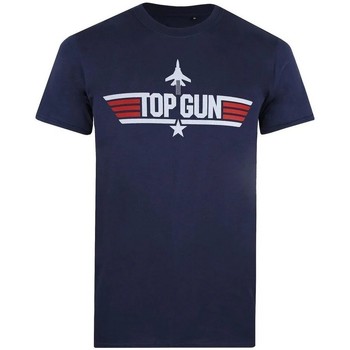 textil Hombre Camisetas manga larga Top Gun TV651 Azul