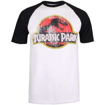 textil Hombre Camisetas manga larga Jurassic Park TV655 Negro
