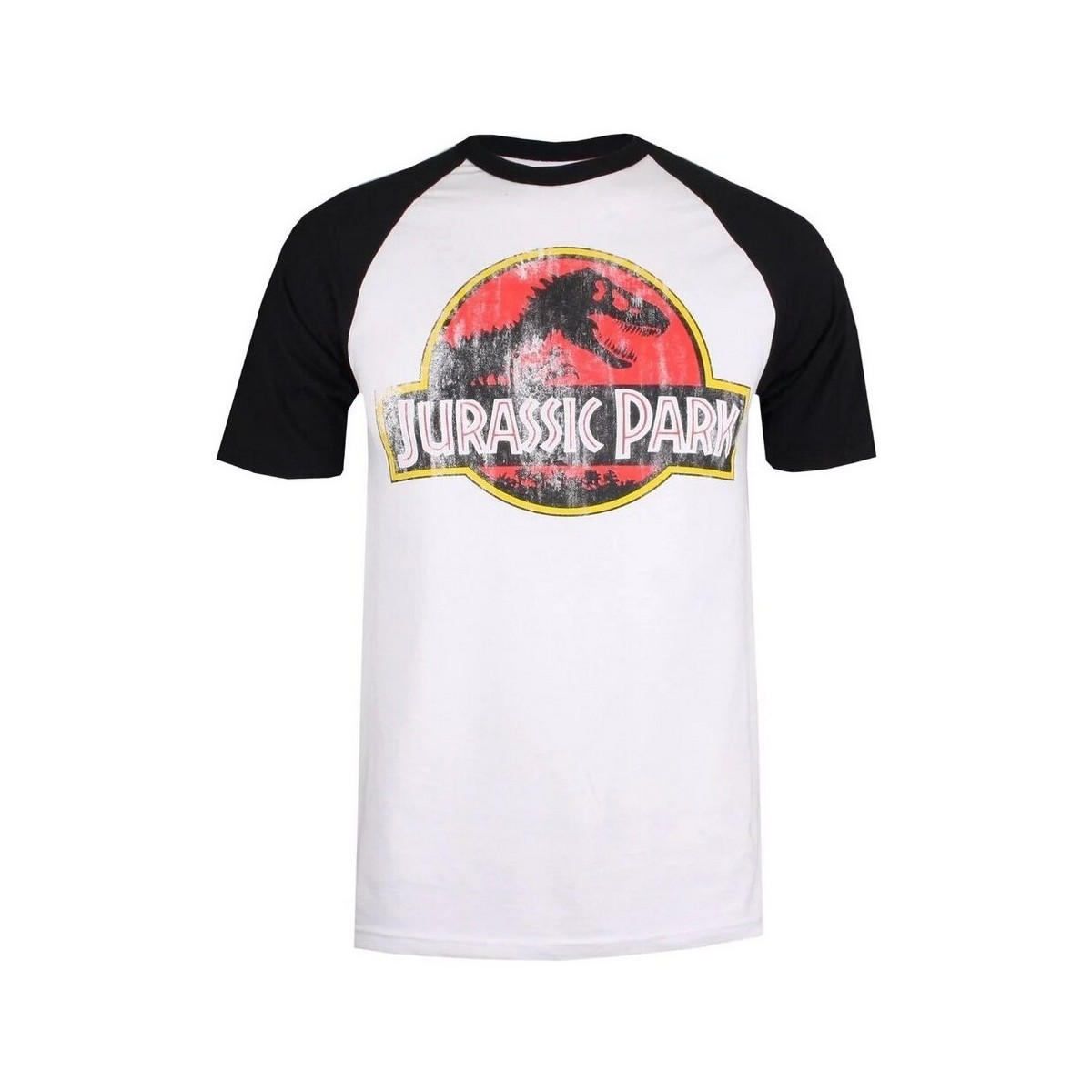 textil Hombre Camisetas manga larga Jurassic Park TV655 Negro