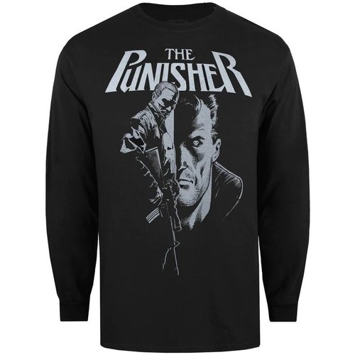 textil Hombre Camisetas manga larga The Punisher TV702 Negro