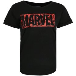 textil Mujer Camisetas manga larga Marvel TV708 Negro