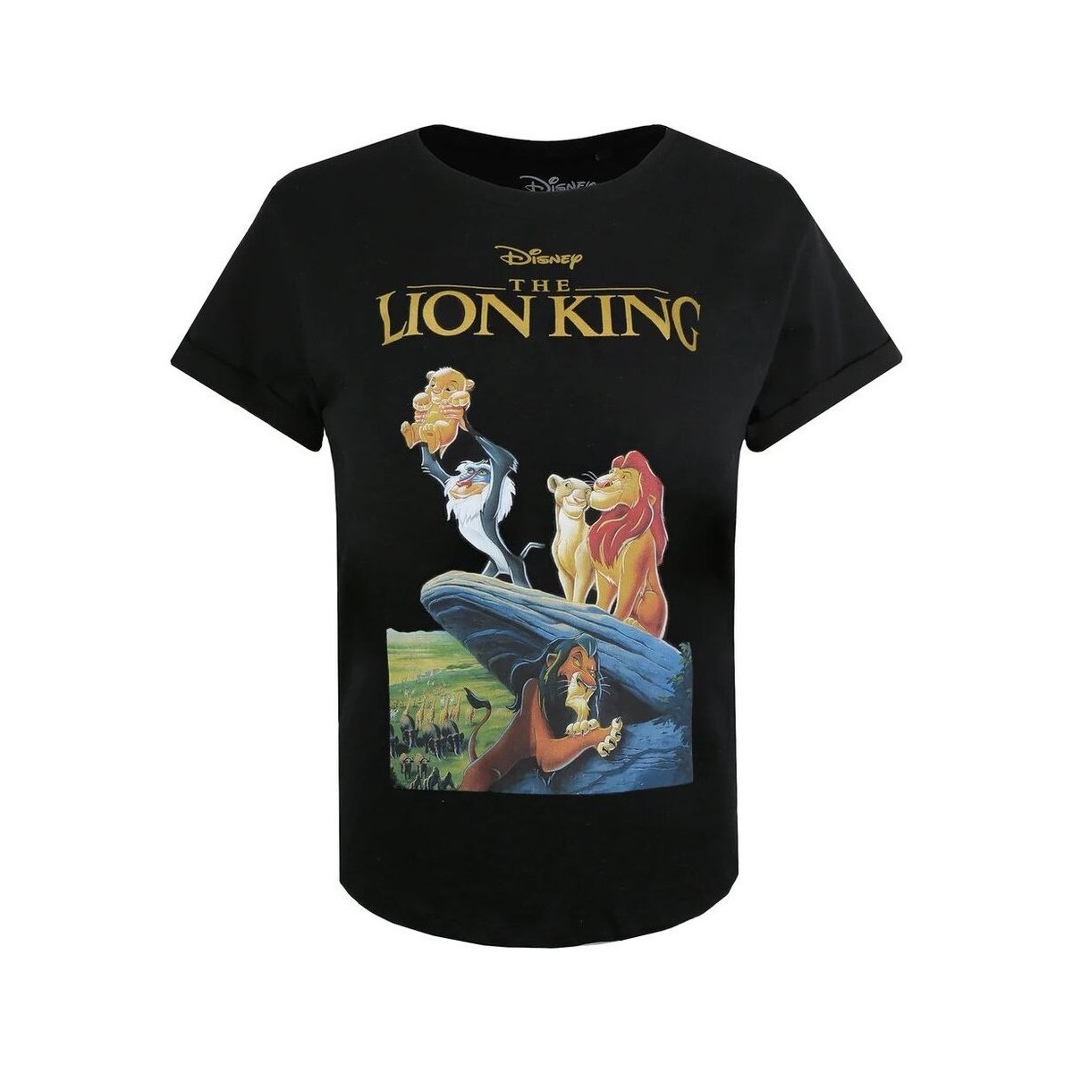textil Mujer Camisetas manga larga The Lion King TV712 Rojo