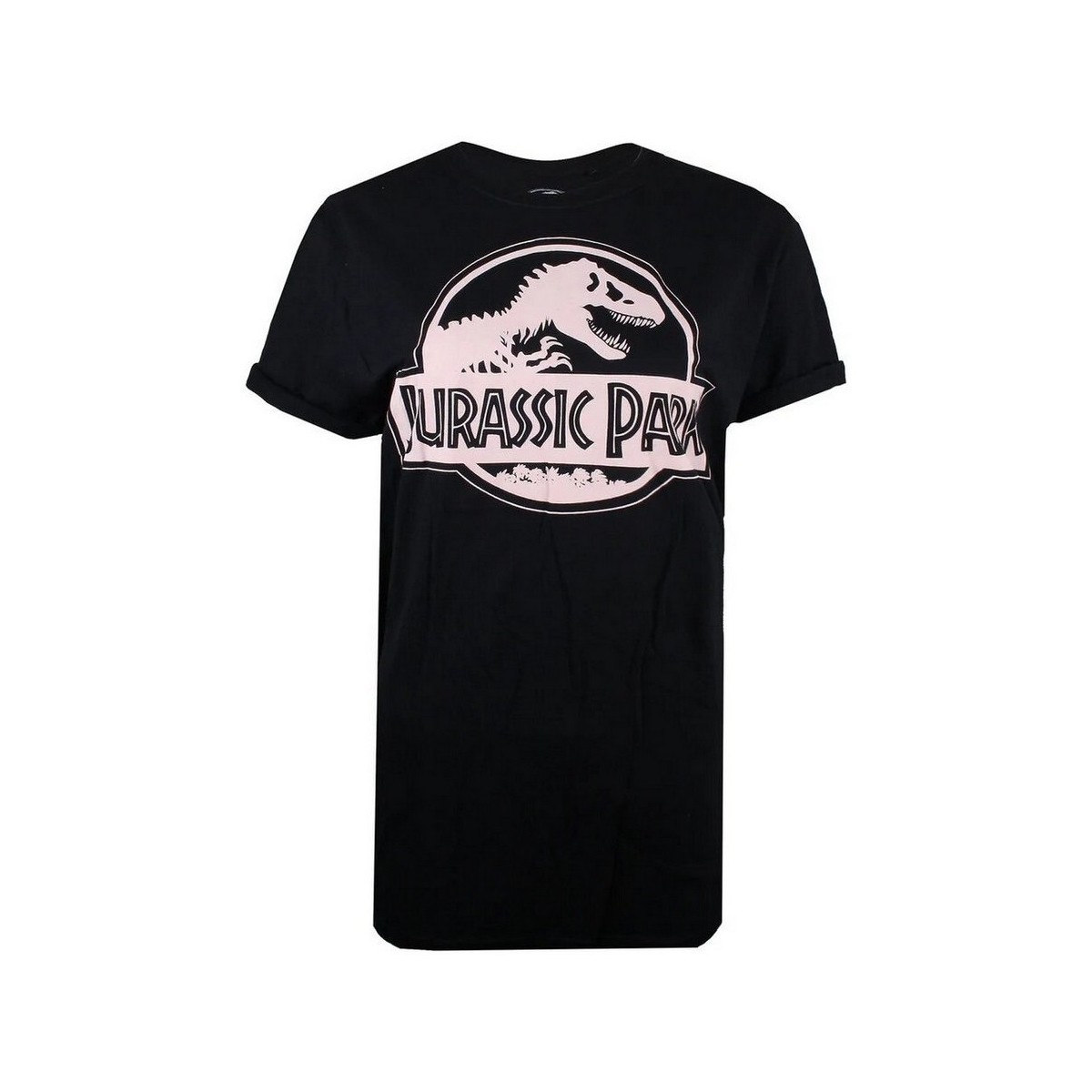 textil Mujer Camisetas manga larga Jurassic Park TV727 Negro