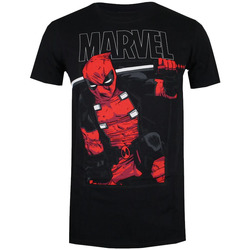 textil Hombre Camisetas manga larga Deadpool TV769 Negro
