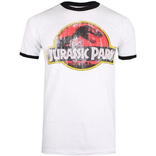 textil Hombre Camisetas manga larga Jurassic Park TV812 Negro
