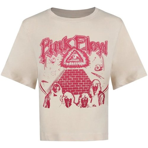 textil Mujer Camisetas manga larga Pink Floyd All Seeing Eye Beige