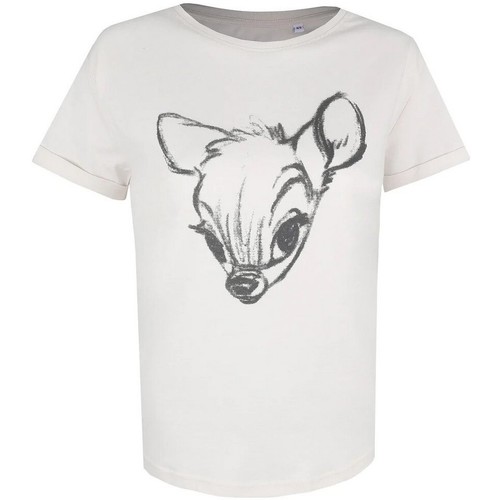 textil Mujer Camisetas manga larga Bambi TV857 Blanco