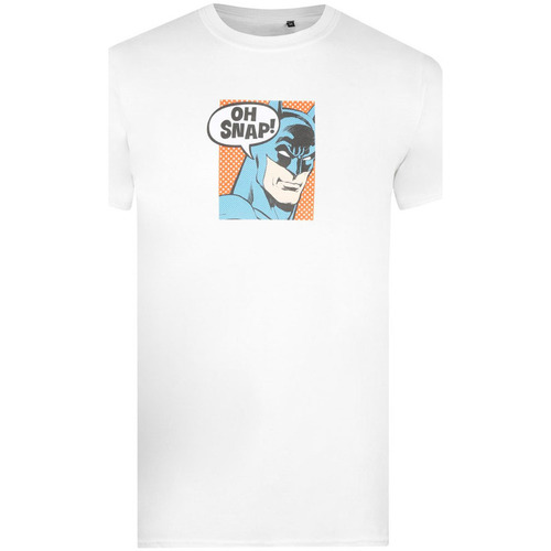 textil Hombre Camisetas manga larga Dc Comics Oh Snap! Blanco
