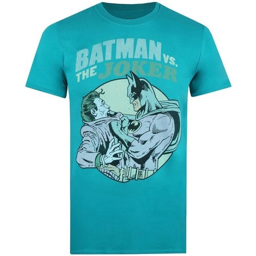 textil Hombre Camisetas manga larga Dc Comics Batman Vs Joker Multicolor