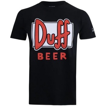 textil Hombre Camisetas manga larga The Simpsons Duff Beer Negro