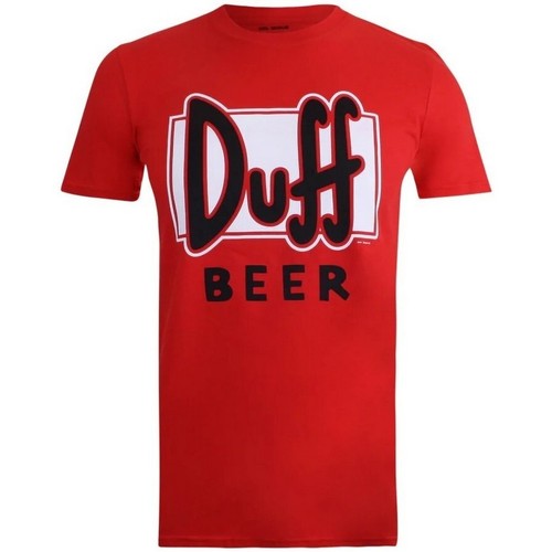 textil Hombre Camisetas manga larga The Simpsons Duff Beer Negro