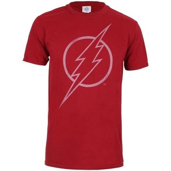 textil Hombre Camisetas manga larga The Flash TV946 Rojo