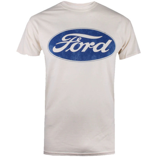 textil Hombre Camisetas manga larga Ford TV963 Beige