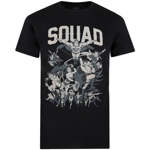 textil Hombre Camisetas manga larga Dc Comics Squad Negro