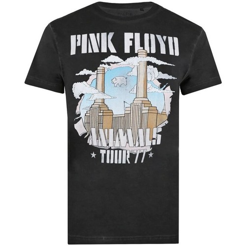 textil Hombre Camisetas manga larga Pink Floyd Animals Tour 77 Negro