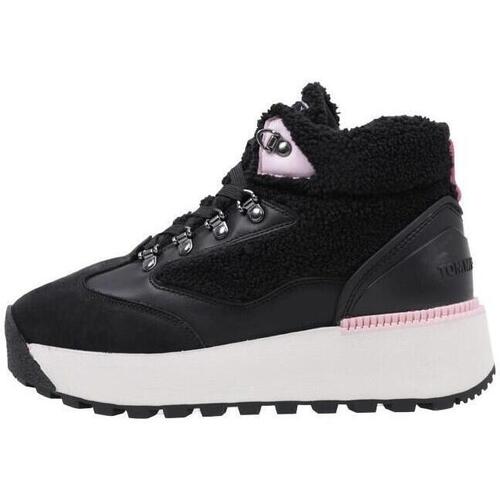 Zapatos Mujer Zapatillas bajas Tommy Hilfiger TOMMY JEANS WARM HYBRID BOOT Negro
