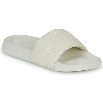 Zapatos Mujer Zuecos (Mules) Superdry CODE CORE POOL SLIDE Blanco