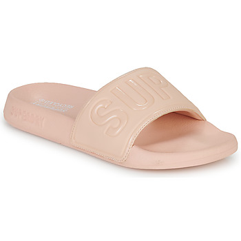 Zapatos Mujer Zuecos (Mules) Superdry CODE CORE POOL SLIDE Rosa