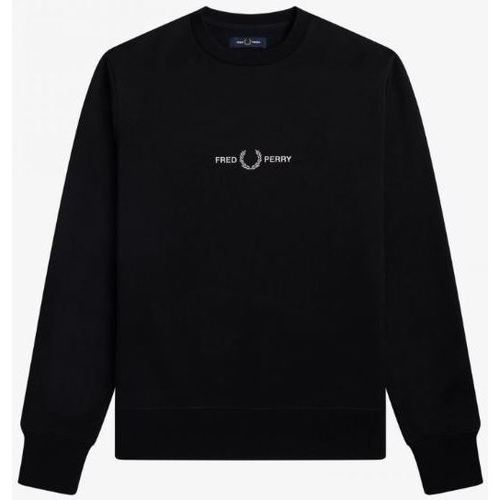textil Hombre Sudaderas Fred Perry SUDADERA EMBROIDERED  HOMBRE Negro