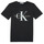 textil Niños Camisetas manga corta Calvin Klein Jeans MONOGRAM LOGO T-SHIRT Negro