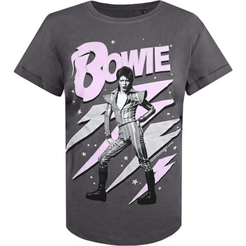 textil Mujer Camisetas manga larga David Bowie  Violeta