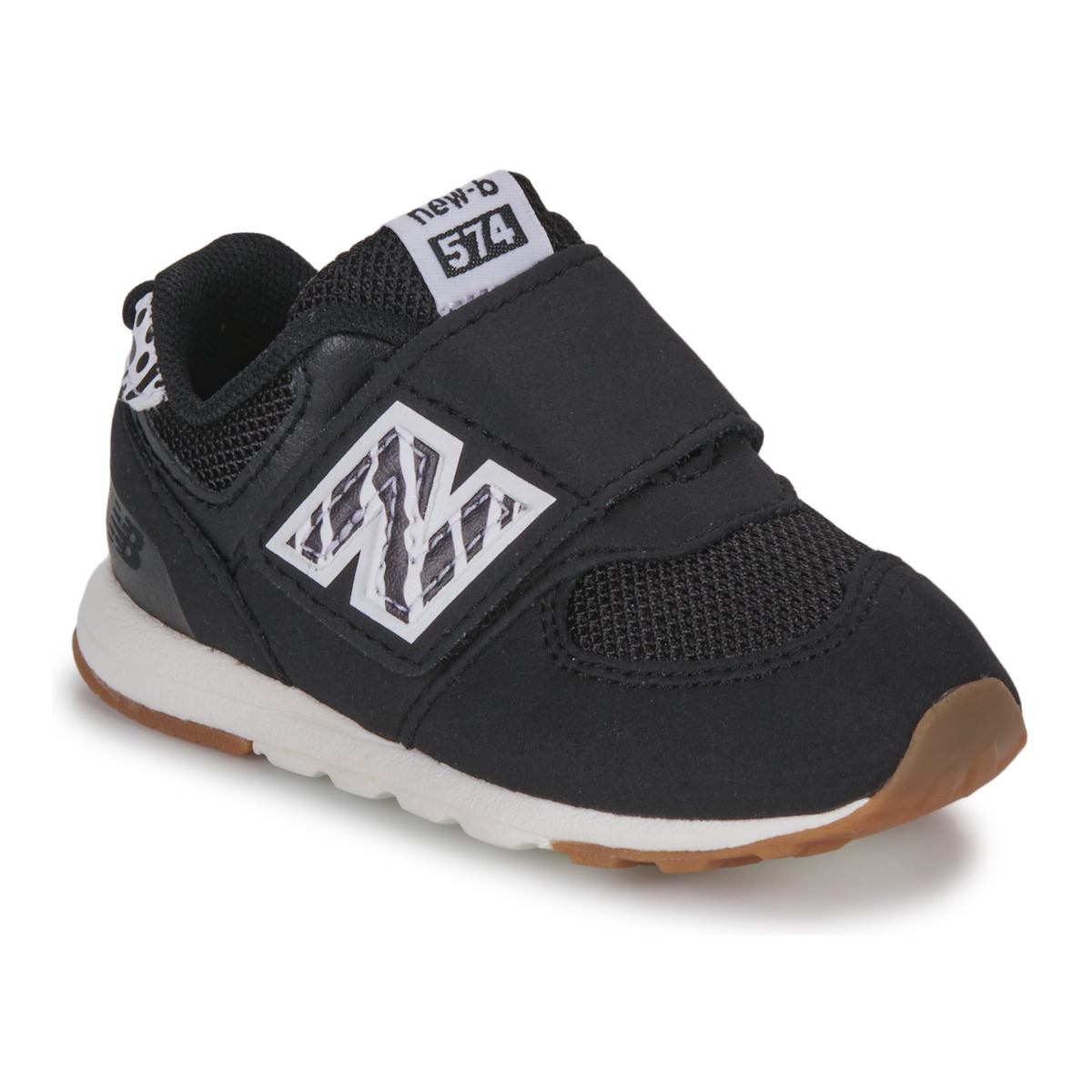 Zapatos Niña Zapatillas bajas New Balance 574 Negro / Cebra
