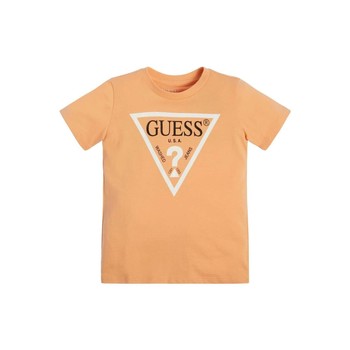 textil Niño Camisetas manga corta Guess SS TSHIRT CORE Naranja