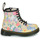 Zapatos Niña Botas de caña baja Dr. Martens 1460 T Beige / Multicolor