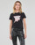 textil Mujer Camisetas manga corta Guess SS CN ICON TEE Negro