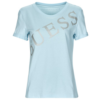textil Mujer Camisetas manga corta Guess SS CN BENITA TEE Azul