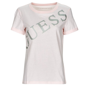 textil Mujer Camisetas manga corta Guess SS CN BENITA TEE Rosa