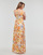 textil Mujer Vestidos largos Guess SL GILDA LONG DRESS Multicolor