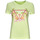 textil Mujer Camisetas manga corta Guess SS CN TRIANGLE FLOWERS TEE Verde