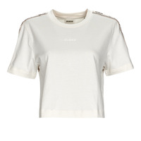 textil Mujer Camisetas manga corta Guess BRITNEY CROP TEE Blanco