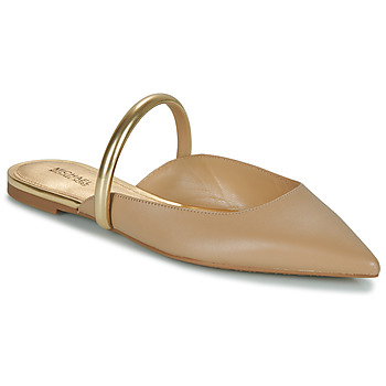 Zapatos Mujer Zuecos (Mules) MICHAEL Michael Kors JESSA FLAT MULE Camel / Oro