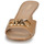 Zapatos Mujer Zuecos (Mules) MICHAEL Michael Kors AMAL KITTEN SANDAL Beige