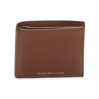 Bolsos Hombre Cartera Tommy Hilfiger TH PREMIUM LEATHER CC AND COIN Marrón