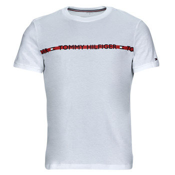 textil Hombre Camisetas manga corta Tommy Hilfiger CN SS TEE LOGO Blanco