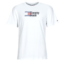 textil Hombre Camisetas manga corta Tommy Jeans TJM CLSC RWB CHEST LOGO TEE Blanco