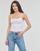 textil Mujer Camisetas sin mangas Tommy Jeans TJW BBY COLOR LINEAR STRAP TOP Blanco