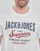 textil Hombre Camisetas manga corta Jack & Jones JJELOGO TEE SS O-NECK Crudo