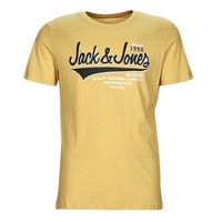 textil Hombre Camisetas manga corta Jack & Jones JJELOGO TEE SS O-NECK Amarillo