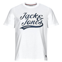 textil Hombre Camisetas manga corta Jack & Jones JORTREVOR UPSCALE SS TEE CREW NECK Blanco