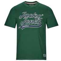 textil Hombre Camisetas manga corta Jack & Jones JORTREVOR UPSCALE SS TEE CREW NECK Verde